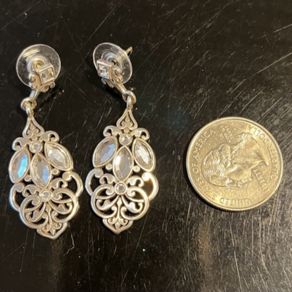 Brighton silver and crystal lightweight earrings